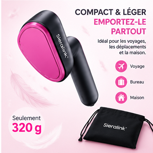 SieraLink — Défroisseur vapeur portable